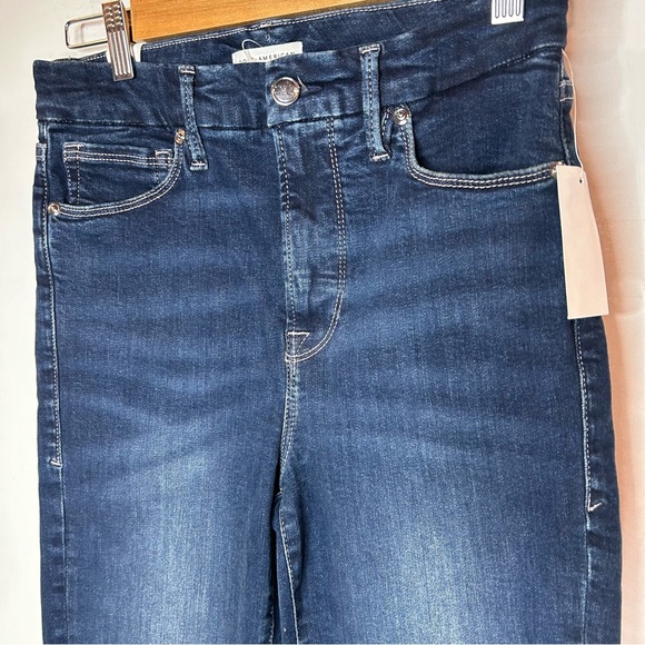 New Good American Good Legs Crop High Waits Jeans Size 27/4 - Picture 10 of 10